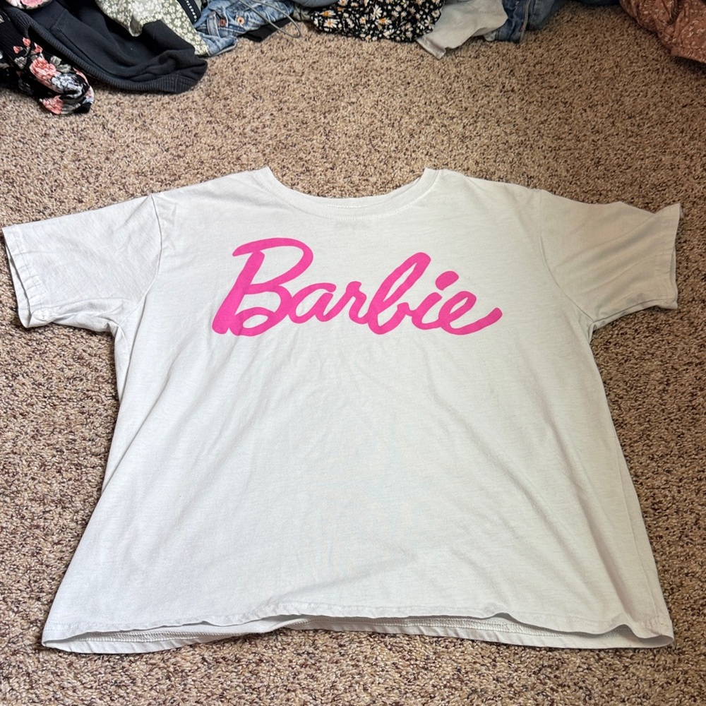 Barbie Kids Tee with Pink Logo